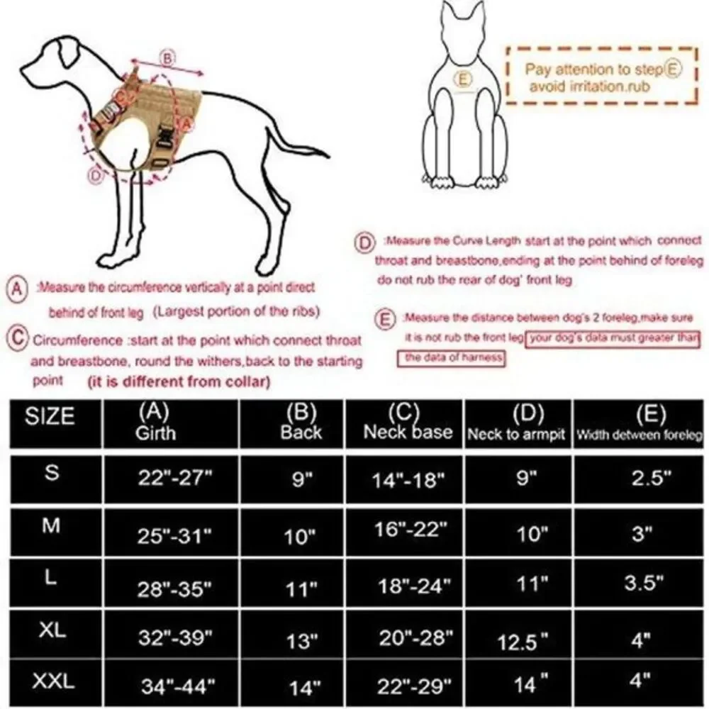 Orange Tactical Dog Harness Service‎ Dog New